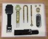A58 PLUS 8 En 1 2 Sangle Anneau Boucle D'oreille Ecran Tactile Dames Montre Intelligente