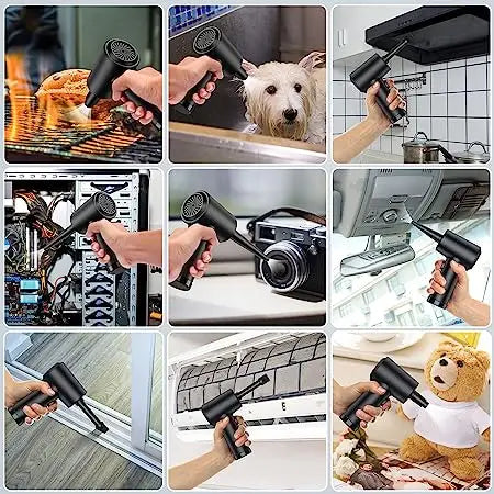 air duster LED Electric Portable  Fan Blower for Computer Keyboard CleaningCompressed Cordless Barber Shop 51000RPM