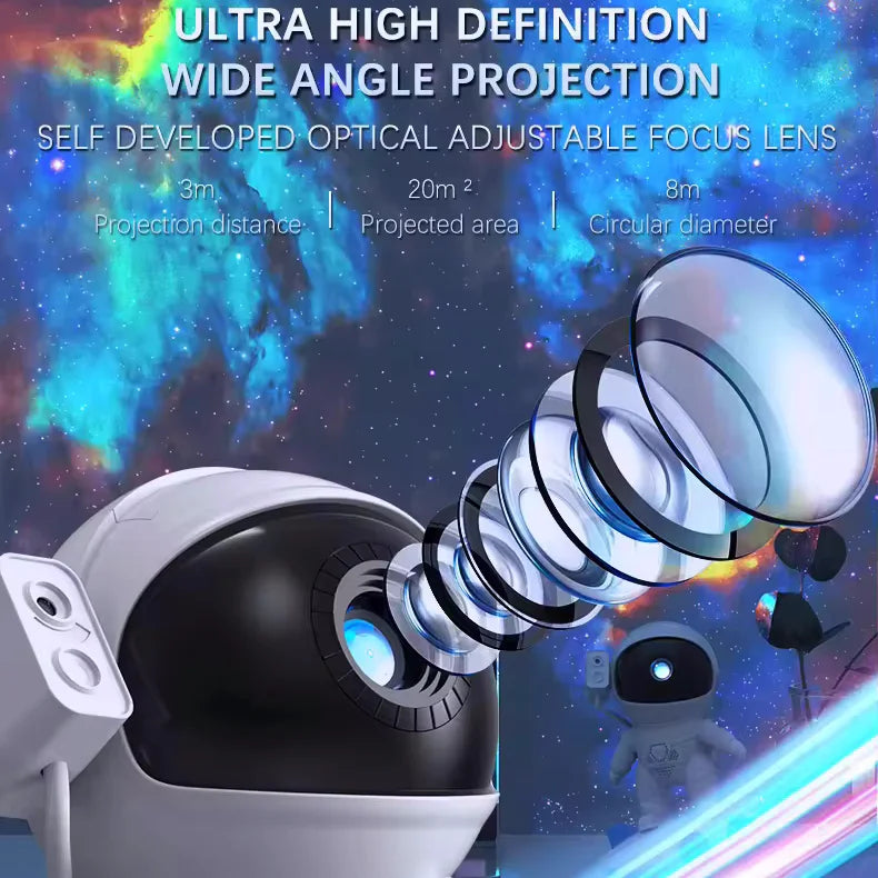 Astronaut Galaxy Star Projector Lights for Bedroom Led Bedside Desk Starry Projecting Lamp 13 in 1