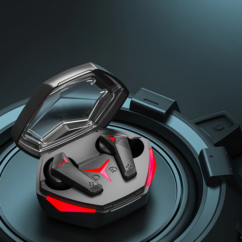 Earbuds Gaming In-ear Earphones Bt5.5 ENC Headset Stereo Wireless Headphones DX-21 RGB Colorful Light