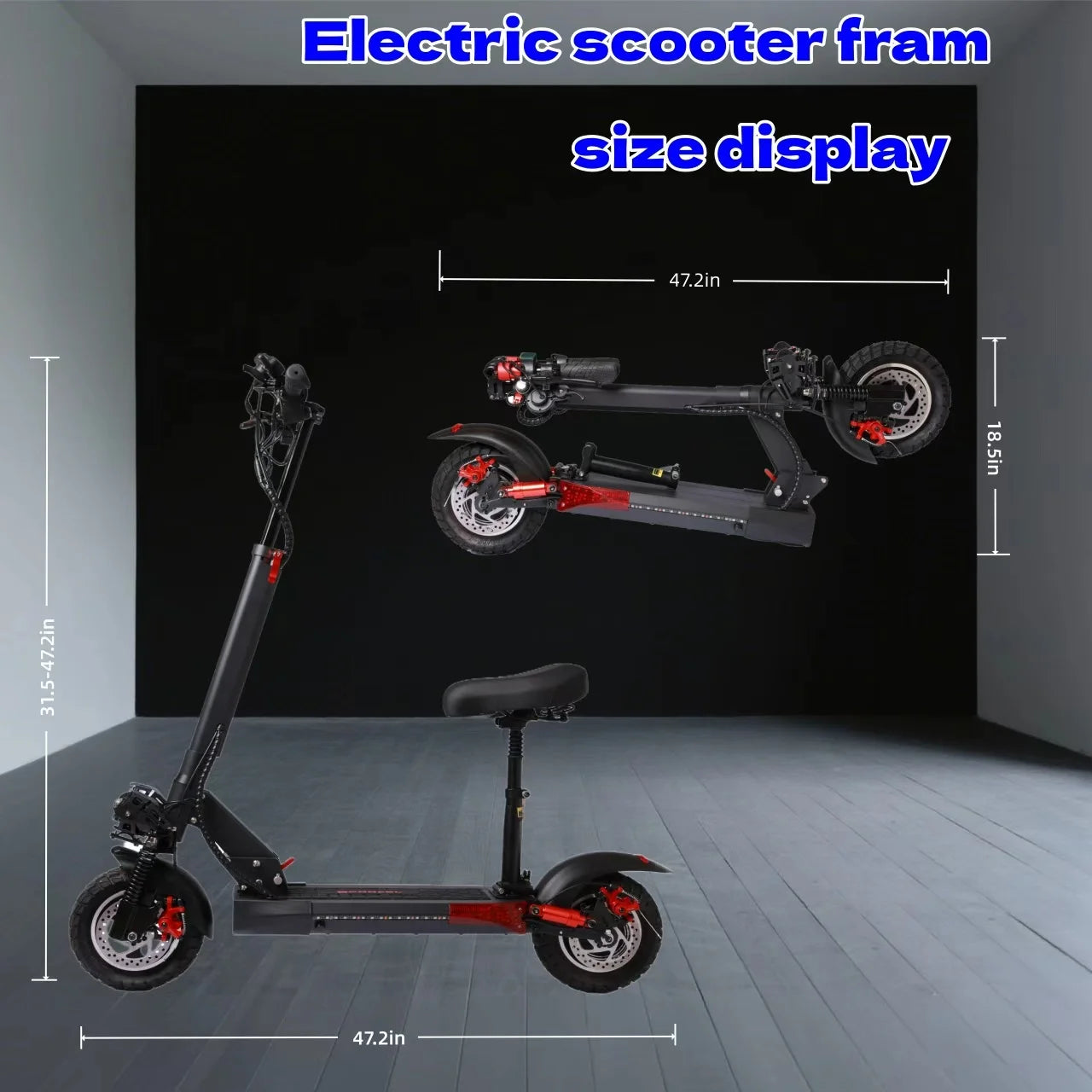 E-Scooter with Lithium Battery Aluminum Alloy Frame 150kg Load Capacity YUNQI U7 US Warehouse Foldable Urban Commuter