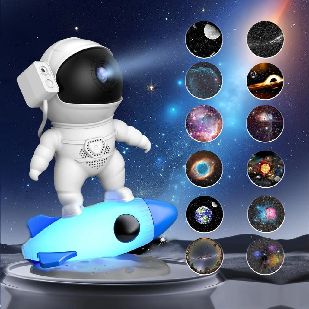Astronaut Galaxy Star Projector Lights for Bedroom Led Bedside Desk Starry Projecting Lamp 13 in 1